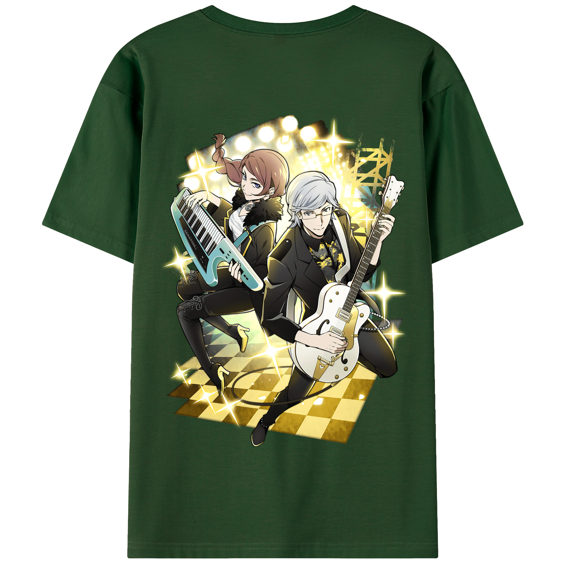 （画像用） 文豪ストレイドッグス Bungo Stray Dogs 綿100％半袖Tシャツ（背面プリント）